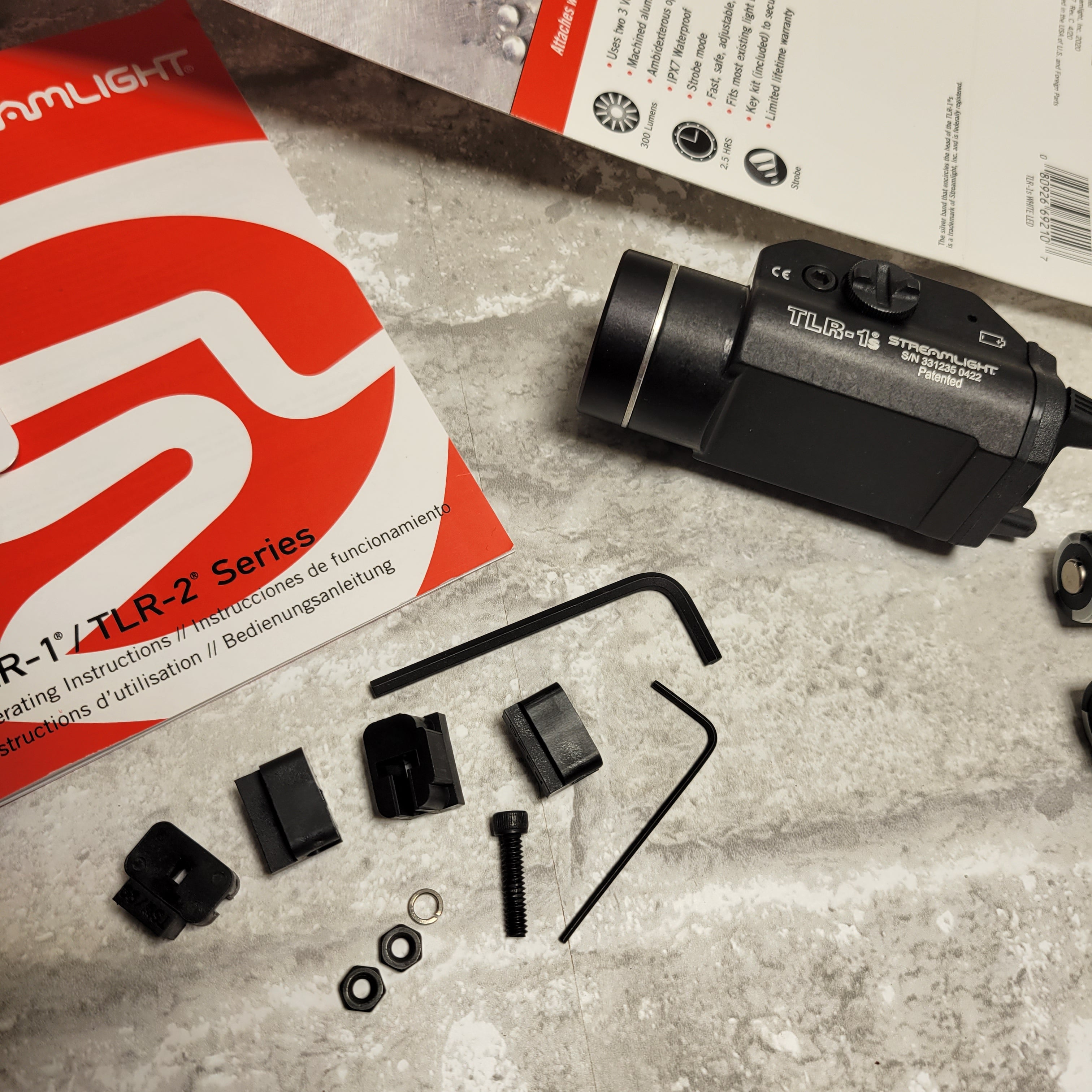 Streamlight TLR-1S Rail Mounted Tactical LED Flashlight *NOT WORKING* (8010971119854)